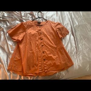 Who What Wear button up size XL orange